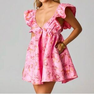 Buddy Love | Floral Pink Mini Dress